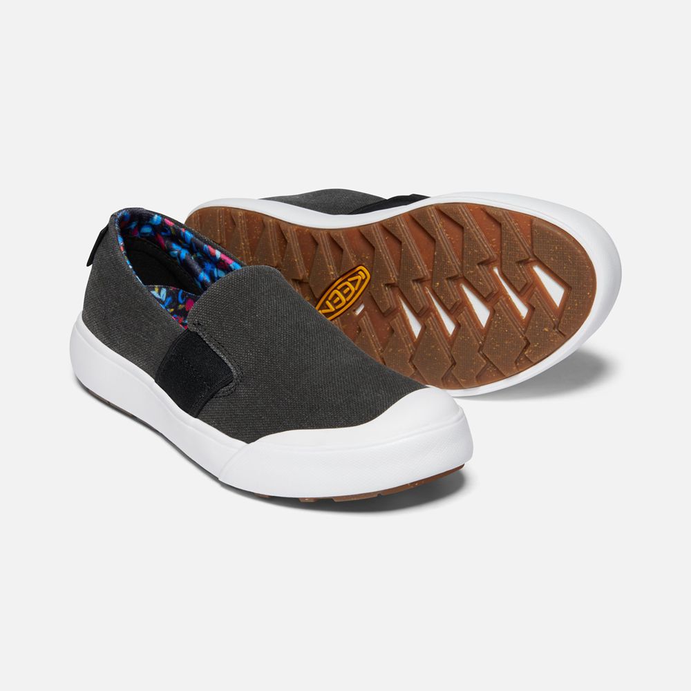 Keen Slip-On Dam Svarta/Vita - Elena - 085129FZS